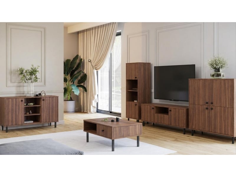  Meuble tv venus 137 cm - noyer VENUS_RTV/O/03 - Conforama C