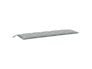 Coussin de banc de jardin, coussin d'assise gris clair mélangé 180x50x7 cm tissu cf52736