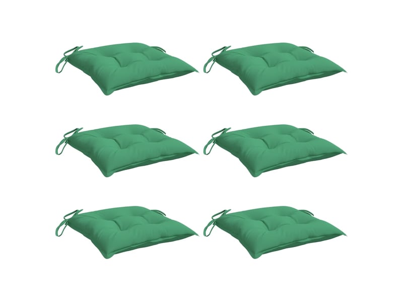  Lot de 6 coussins de palette, coussins de canapé vert 50x50x7 cm tissu oxford cf59751  - Conforama C