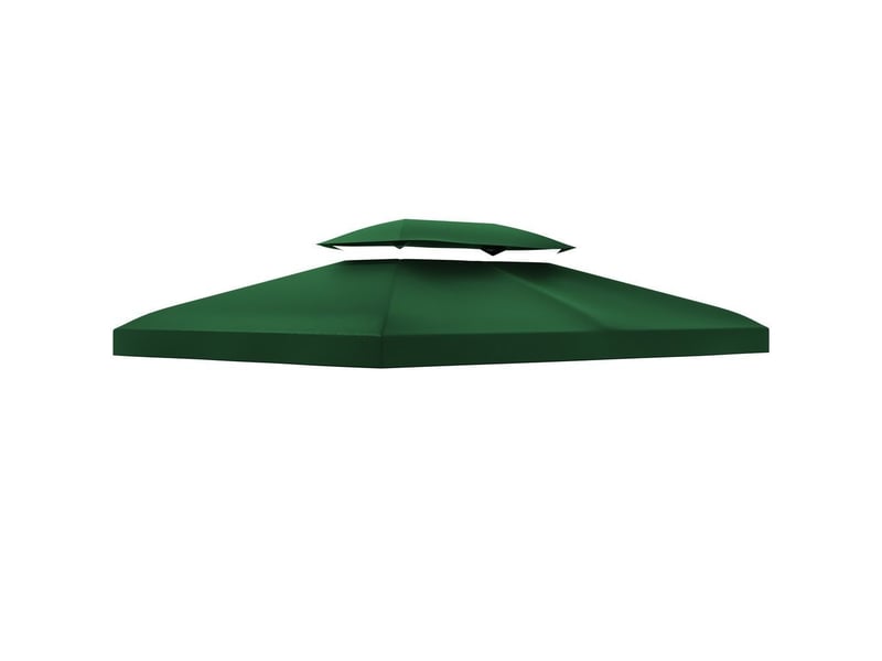  Parasol de jardin - protection solaire - polyester - vert - 300 x 400 x 20 cm - terrasse balcon jardin - structure stable 84C-102GN - Conforama A