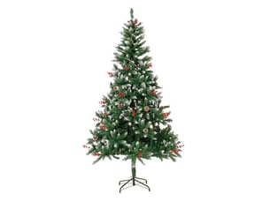 HOMAVO sapin de noël artificiel 150 cm, adapté à la maison, au jardin, aux centres commerciaux, aux hôtels, aux fêtes et à d’autres décors de noël.
