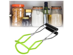 Pinces antidérapantes, pince pour bocal multifonctionnel en acier inoxydable pp anti-brûlure pour plateau pince à vaisselle outil de cuisine(vert)