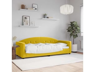 Lit simple 80x200 cm    coloris jaune