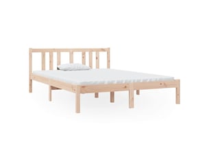 Lit 2 places 135x190 cm    coloris marron