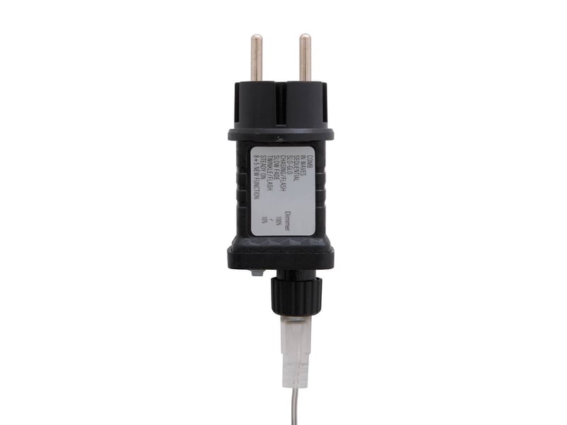  Guirlande lumineuse d'extérieur 5 m 67 led fil transparent 13 fonctions avec minuteur sur secteur  - Conforama E