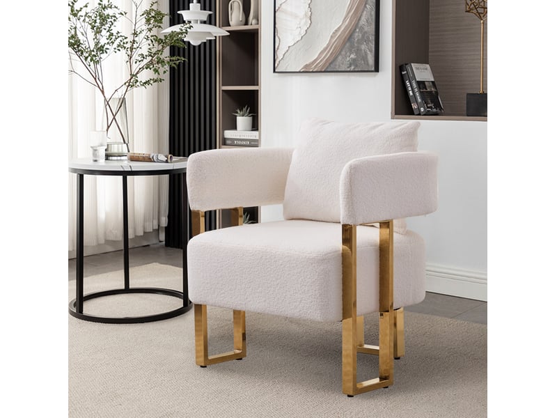  Fauteuil 66x62x68 cm une place blanc  - Conforama B