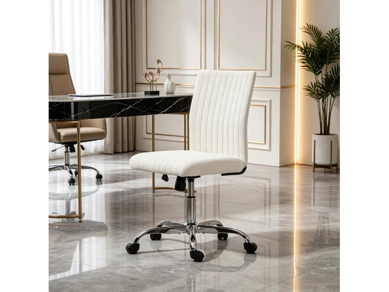  Chaise de bureau sans accoudoirs réglable et pivotante 360° evryae  - Conforama C