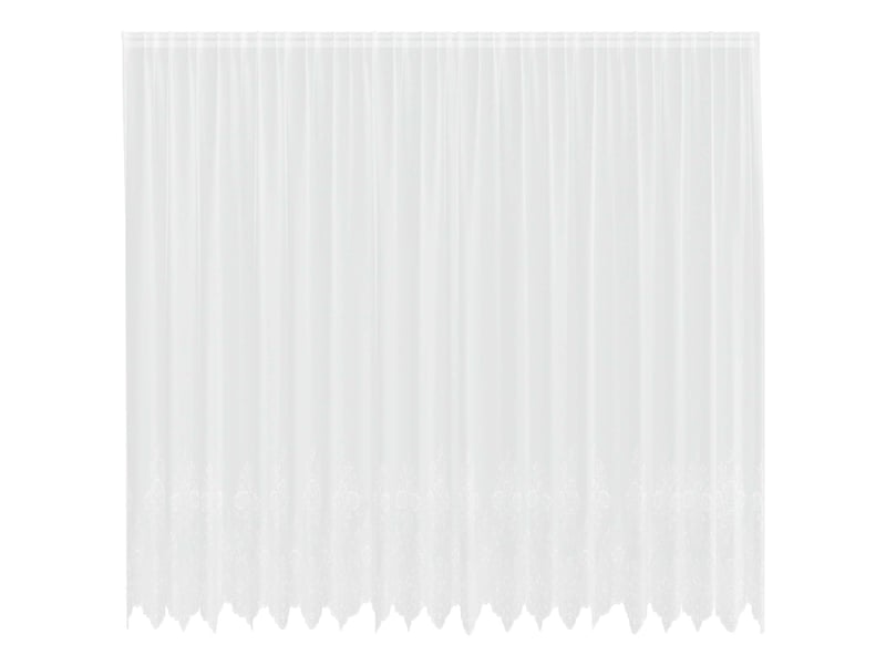 Rideau en dentelle, rideau ajouré, voilage blanc 300 x 500 cm polyester cf43802 - Conforama A
