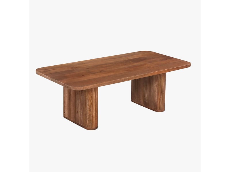  Table basse bois de manguier brun clair  - Conforama A