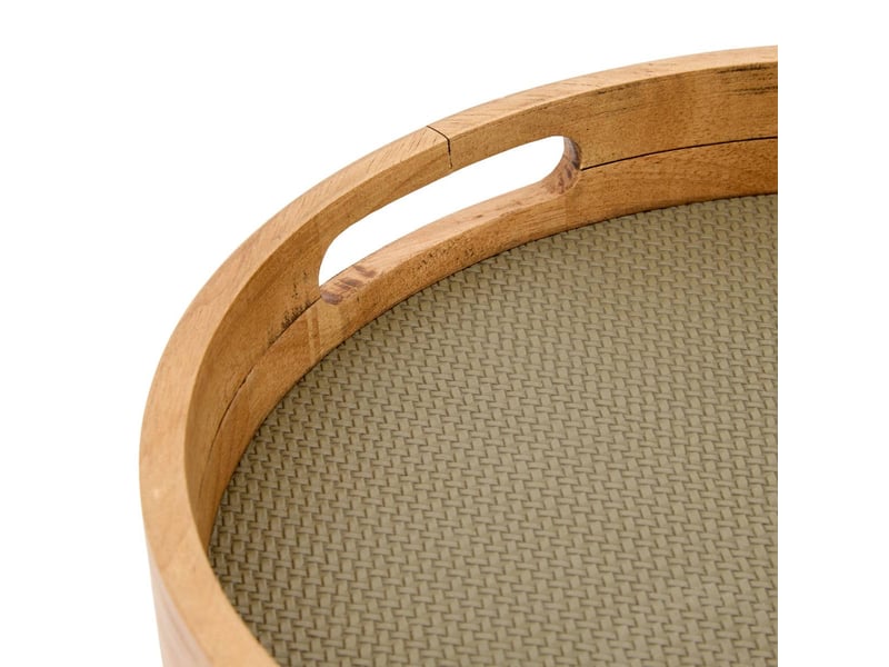 Plateau rond pu bonie kaki x2 BONIE - Conforama B