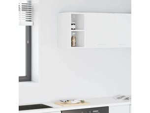 Meuble de rangement cuisine, armoire suspendue blanc 20x29,5x40cm bois d'ingénierie
