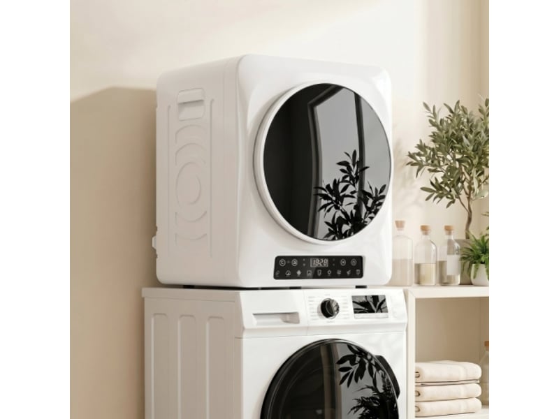 Sèche-linge compact 1000 w avec modes extra sec et eco, minuterie et température réglables, blanc - Conforama B