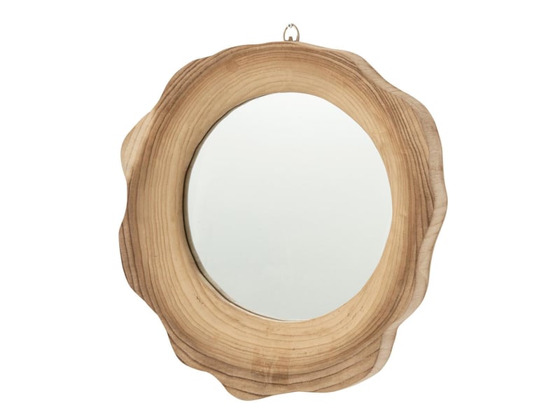  Miroir mural en bois oona 45cm naturel  - Conforama A