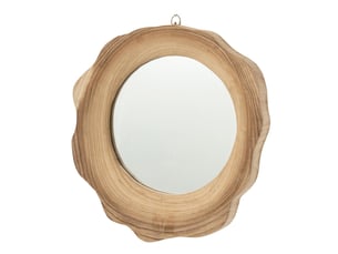Miroir de salle de bain coloris beige <strong>PARIS PRIX</strong> <strong></strong> - 45 cm x 42 cm