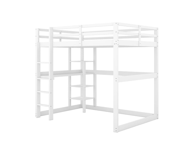  Lit gigogne 90x200 cm - blanc - 2 tiroirs - prise de courant - usb intégré  - Conforama W
