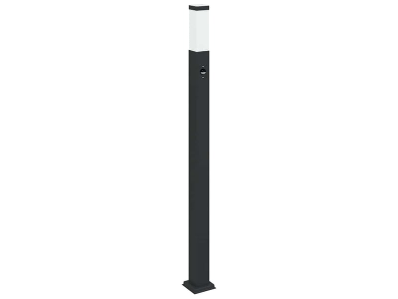 Borne lumineuse, lampadaire avec détecteur 110 cm noir ip44 - Conforama A