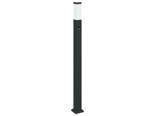 Borne lumineuse, lampadaire avec détecteur 110 cm noir ip44