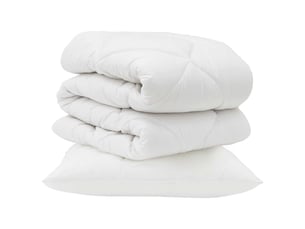 Couette avec oreiller 2 pièces - duvet blanc microfibre