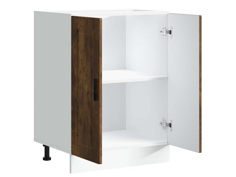 Meuble de rangement, armoire de cuisine porto chêne fumé bois d'ingénierie shl1379 - Conforama E