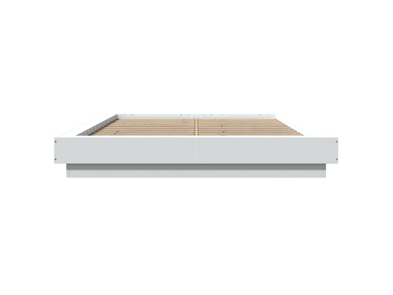  Lit double- lit adulte -  cadre de lit sans matelas blanc 140x190 cm  - Conforama C