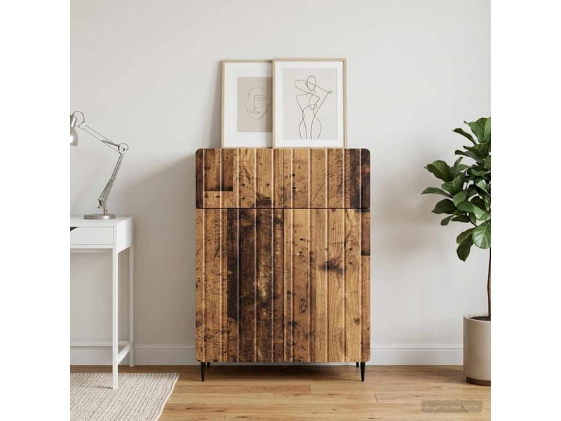 Buffet - bahut - meuble de rangement bois ancien 66 x 34,5 x 92 cm bois d'ingénierie - Conforama D