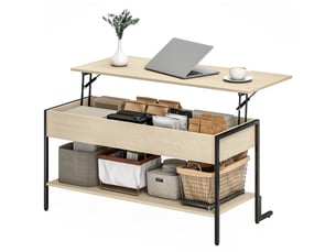 Table basse coloris naturel <strong>PANGIVO</strong> <strong></strong> - 95 cmx95 cm