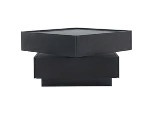 Table basse carré(e) coloris noir <strong>BEAUNIV</strong> <strong></strong> - 60 cmx60 cm