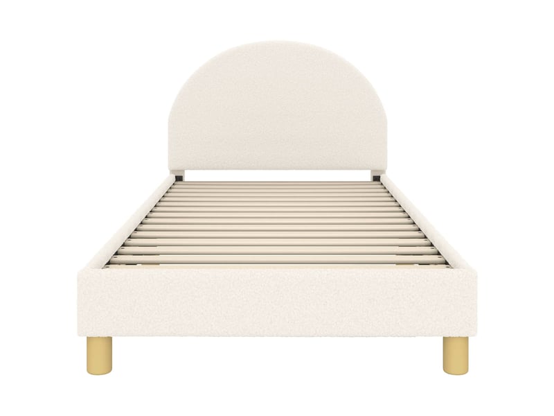  Cadre de lit pour enfants - lit jeune avec tête de lit crème 80 x 200 cm  - Conforama E