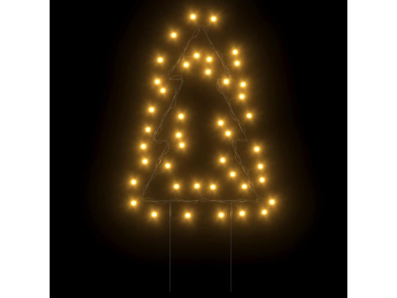  Décoration lumineuse arbre de noël piquets 3 pcs 50 led 30 cm  - Conforama E