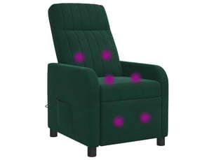 Fauteuil relax manuel VIDAXL  Velours vert