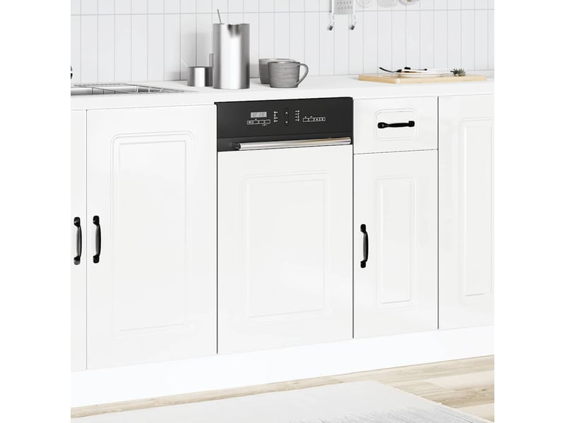  Panneau de lave-vaisselle kalmar blanc brillant 45x1,5x57cm  - Conforama D
