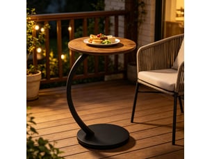 Table basse rond(e) coloris bicolore ULQENI  - 40 cmx40 cm