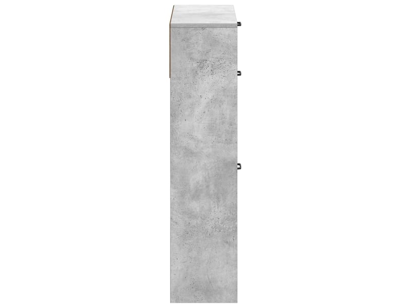  Meuble à chaussures, cabinet à chaussures utrecht 78x24x100 cm bois d'ingénierie shl639  - Conforama E