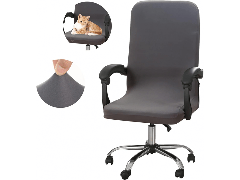  Housse de chaise - l housse de chaise de bureau grise, housse de chaise de bureau élastique, housse de chaise de bureau universelle lavable et pivotante, adaptée aux XLH-ZLS-009440MF - Conforama C