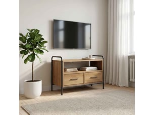 Meuble tv coloris bois clair  <strong></strong>  <strong></strong>