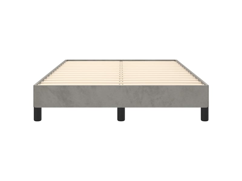  Lit double- lit adulte -  cadre de lit sans matelas gris clair 120x190 cm velours  - Conforama D