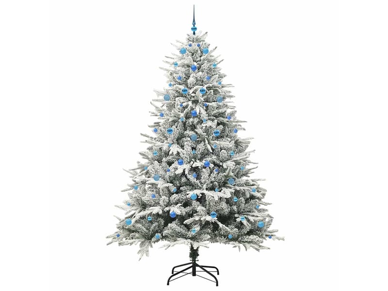 Sapin de noël, arbre de noël artificiel pré-éclairé avec ensemble de boules cf61641 - Conforama D