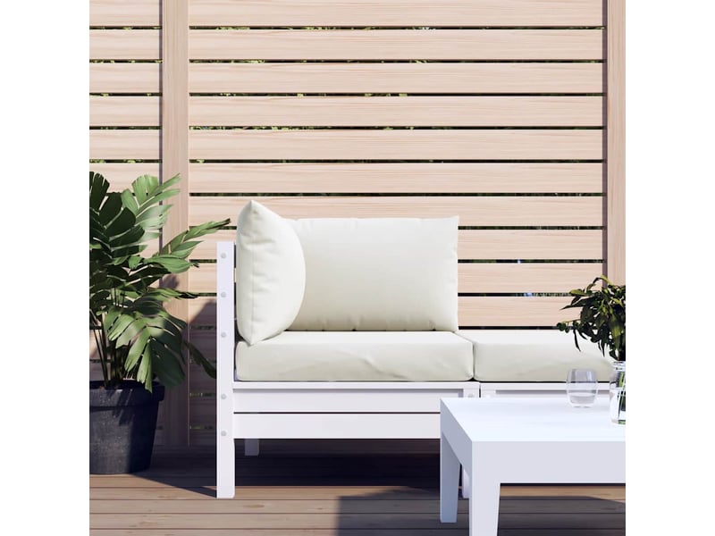  Lot de 3 coussins de palette, coussins de canapé crème mélangé tissu cf59669  - Conforama C