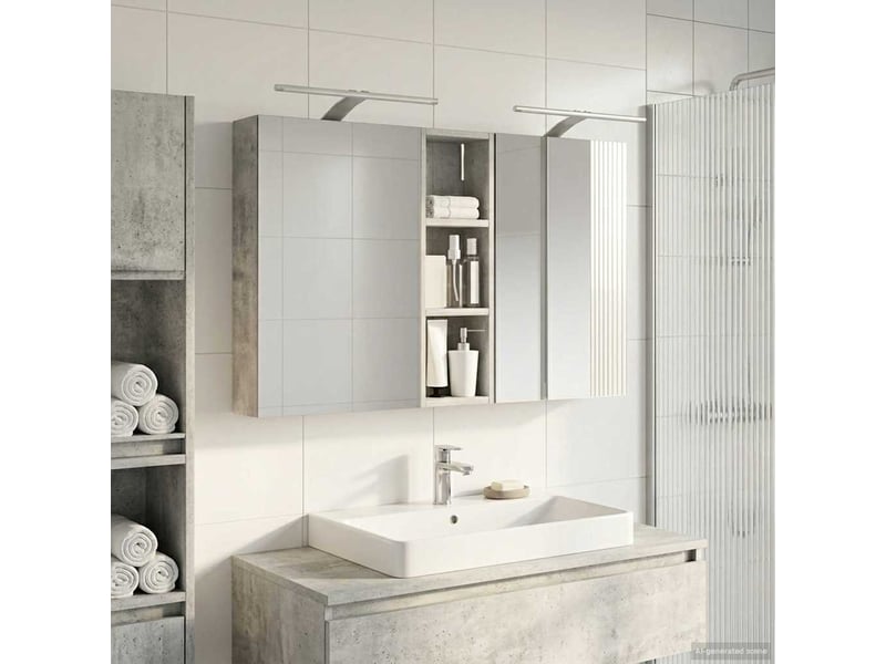 Ensemble de meubles de salle de bain 3 pcs 100x10.5x60.5 cm shl9562 - Conforama B