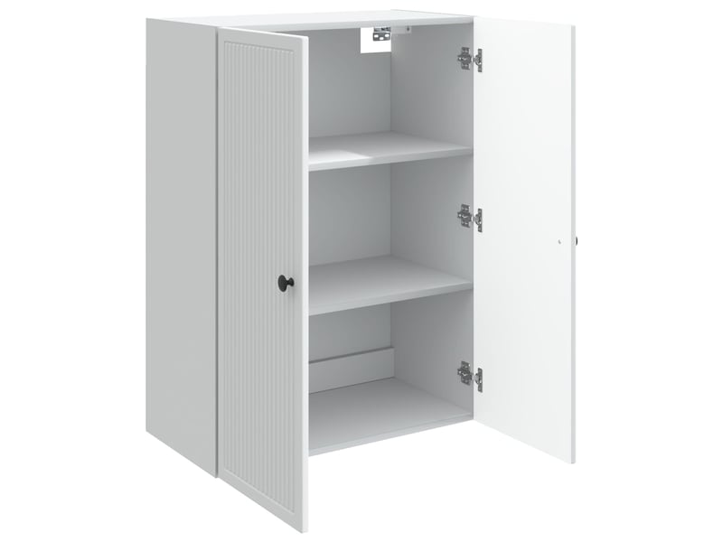  Armoire murale salon, meuble de rangement blanc 66x34,5x90 cm bois d'ingénierie shl6453  - Conforama C