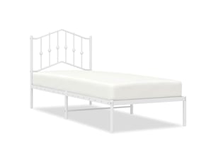 Lit simple 80x200 cm coloris blanc