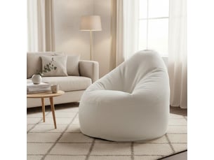 Fauteuil fixe <strong>ALTOBUY</strong> <strong>ANGIE</strong> Tissu blanc vendu A l'unité