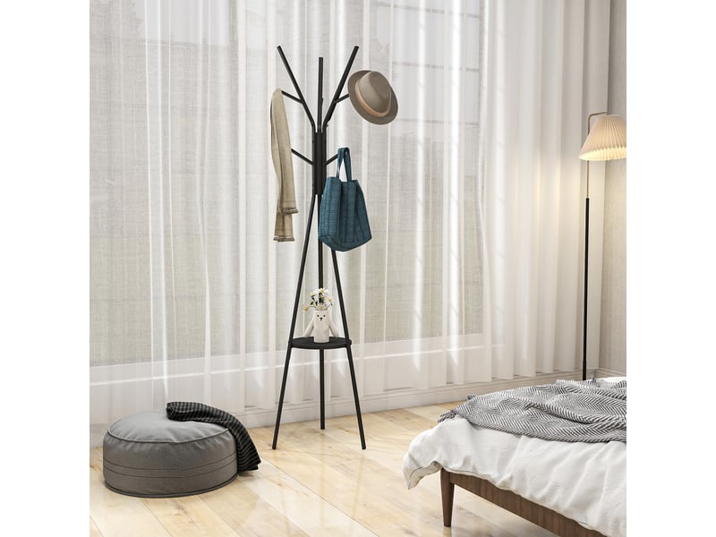  Armoire verticale moderne pour entrée, 45 x 45 x 180 cm, noire  - Conforama C