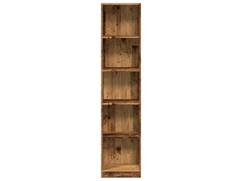  Bibliothèque, meuble de rangement salon vieux bois 40x24x176 cm bois d'ingénierie  - Conforama D