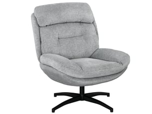 Fauteuil fixe pivotant <strong>PANGIVO</strong> <strong></strong> Tissu gris