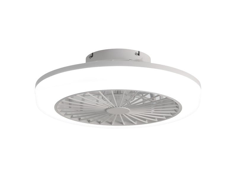  Ventilateur de plafond sans pales 46 cm – blanc – led 60 w, télécommande et moteur réversible silencieux  - Conforama A