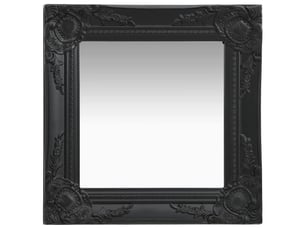 Miroir carré(e) à fixer coloris noir <strong></strong>  <strong></strong> - 40 cm x 40 cm