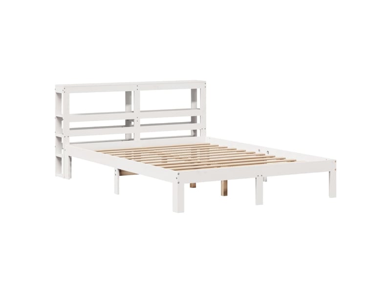  Lit double- lit adulte -  cadre de lit avec tête de lit sans matelas blanc 120x190 cm  - Conforama B