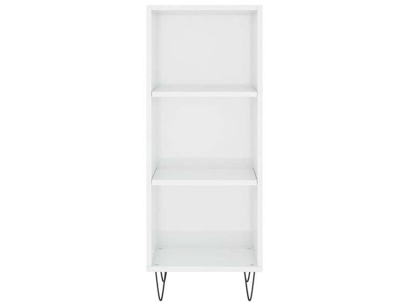  Buffet - bahut - meuble de rangement blanc brillant 34,5x32,5x90 cm bois d'ingénierie  - Conforama D