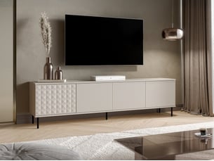 Meuble tv coloris noir 200 cm <strong></strong>  <strong></strong>